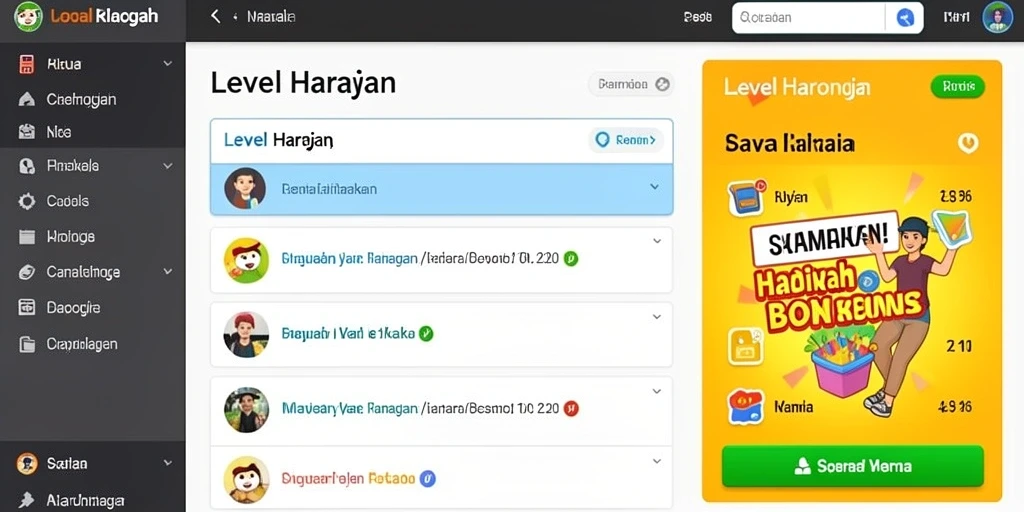 Tampilan antarmuka yang intuitif dan menarik.