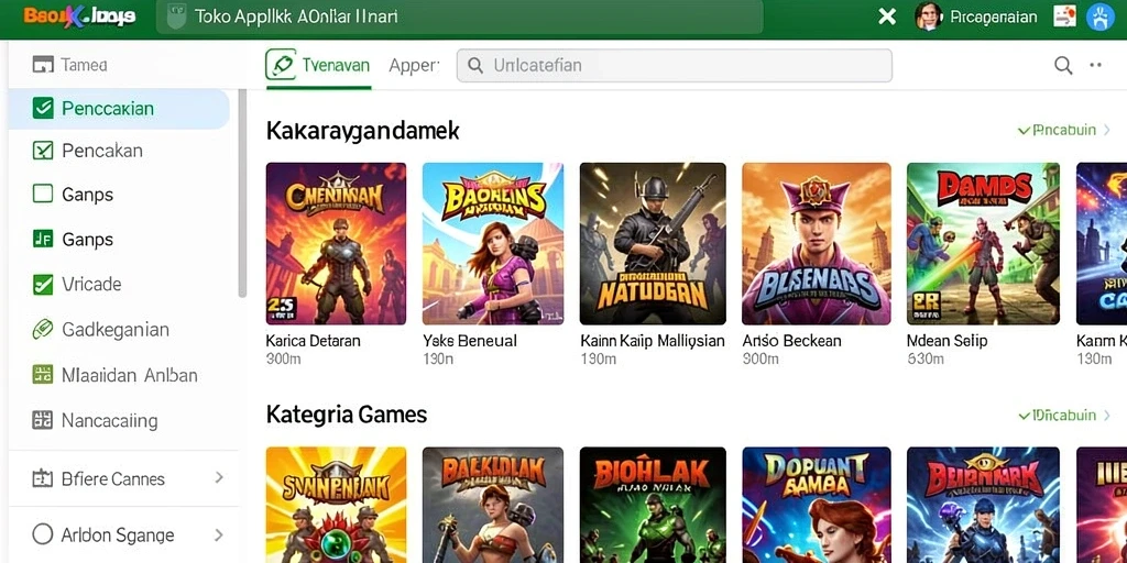 Tampilan awal yang menarik dan informatif.