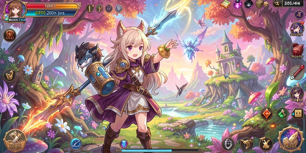 Gambar antarmuka game yang menarik dan mudah dipahami.