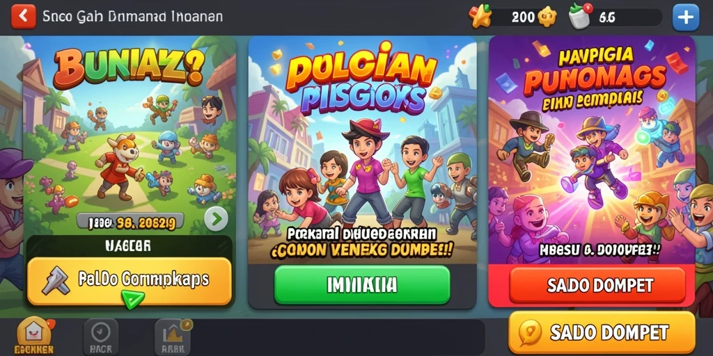 Tampilan antarmuka yang menarik pengguna.